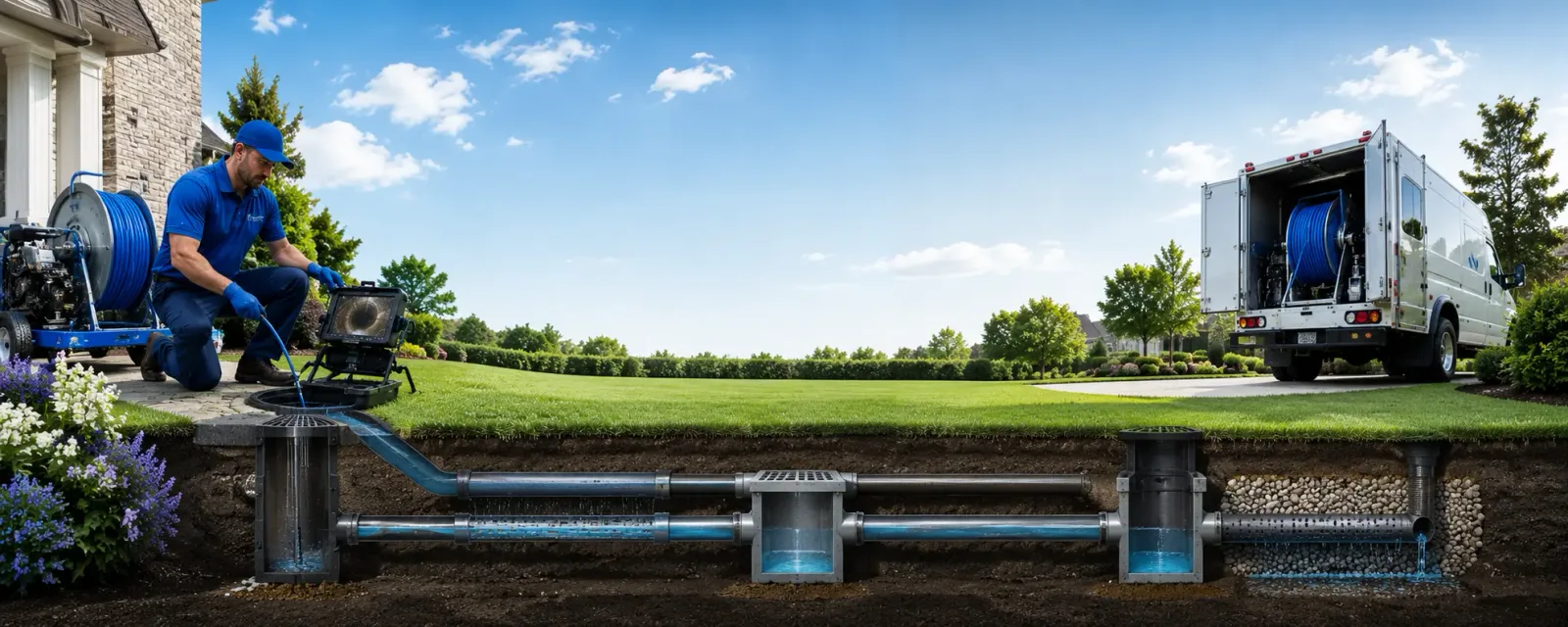 Outdoor drain cleaning information for Ozawkie, KS